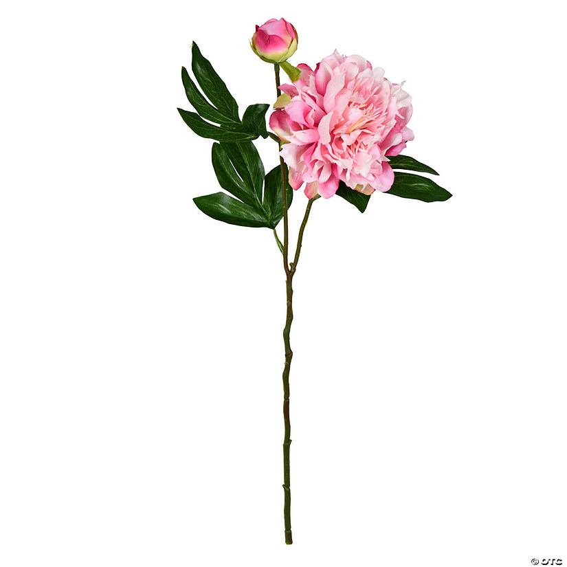 Vickerman 16" Artificial Light Pink Peony Spray Includes 6 sprays per pack Image