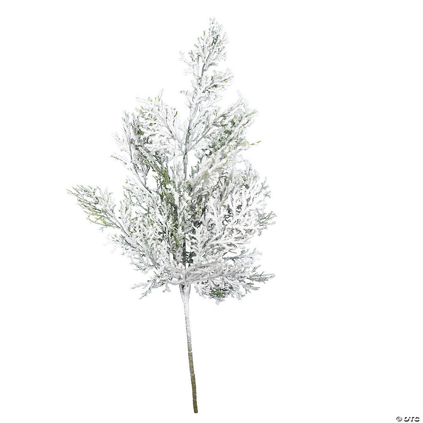 Vickerman 18" Snowy Cedar Spray - 6/pk Image