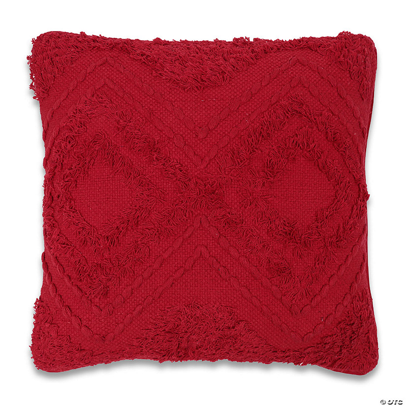 Vickerman 18" x 18" Red Diamond Cotton Pillow Image