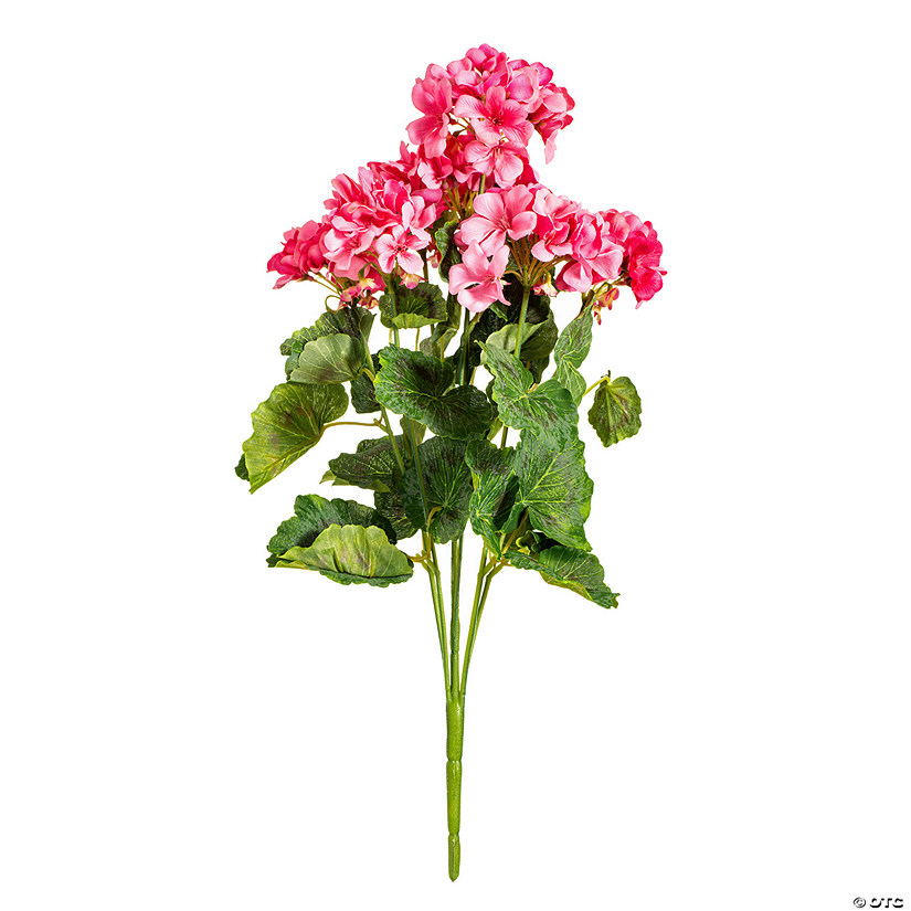 Vickerman 19 5" Artificial Coral Geranium Bush. Image