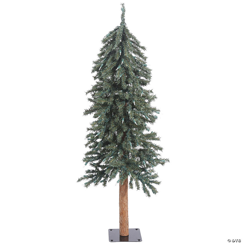 Vickerman 2' 3' 4' Natural Bark Alpine Artificial Christmas Tree Set, Unlit