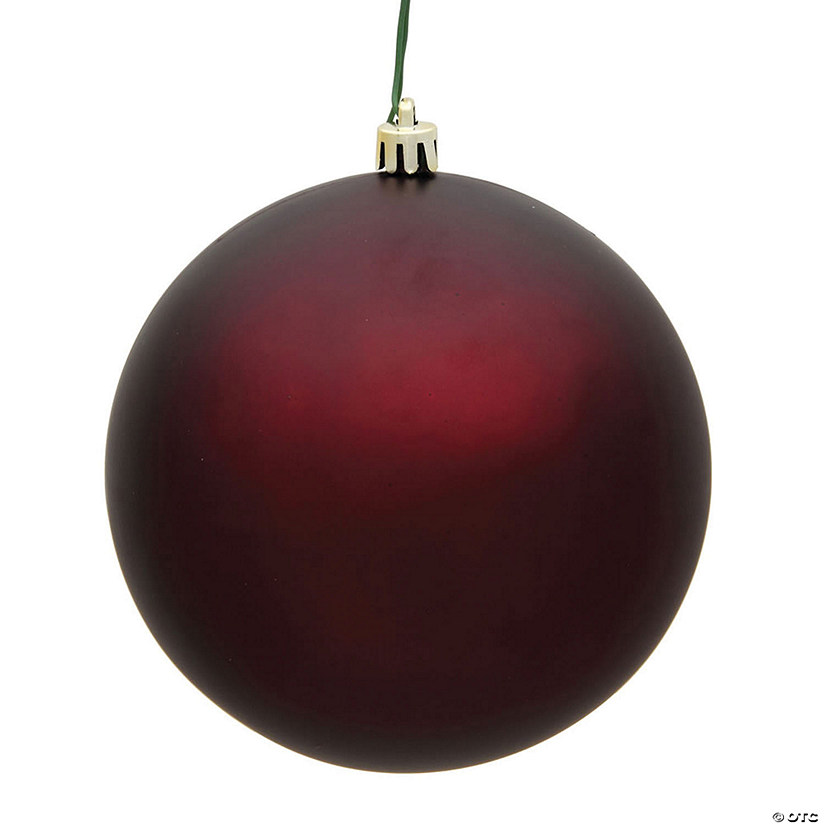 Vickerman 2.4" Burgundy Matte Ball Ornament, 24 per Bag Image