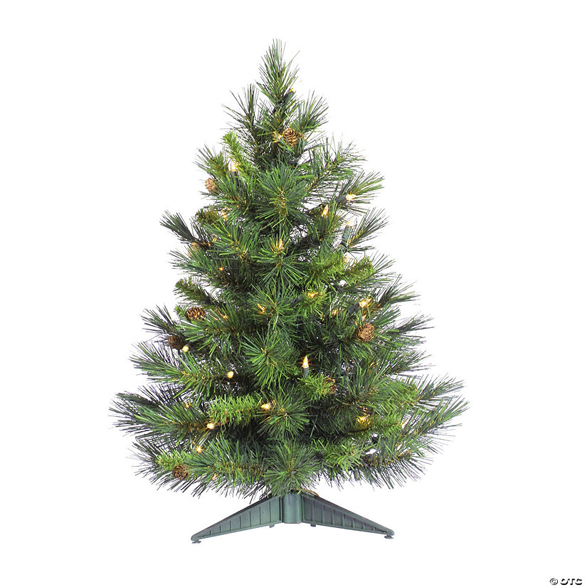 Vickerman 2' Cheyenne Pine Artificial Christmas Tree, Clear Dura-Lit&#174; Mini Lights Image