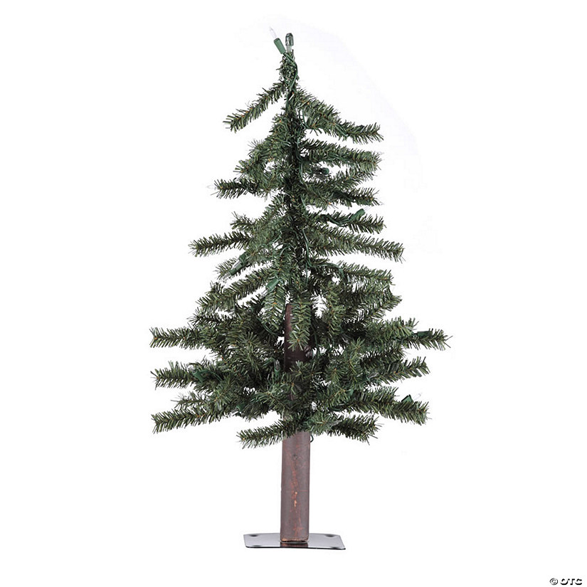 Vickerman 2' Natural Alpine Artificial Christmas Tree, Unlit Image