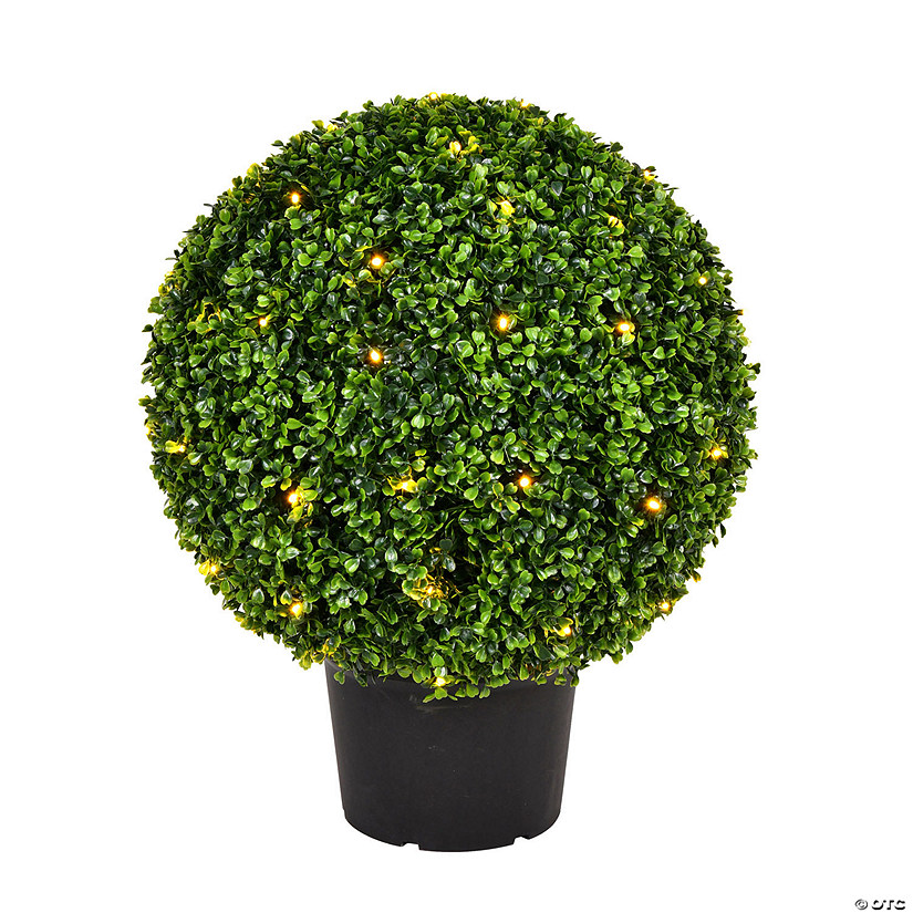 Vickerman 20" Artificial Green Boxwood Ball Image