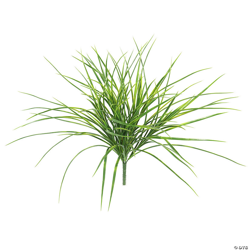 Vickerman 20" Artificial Green Grass Bush. Image
