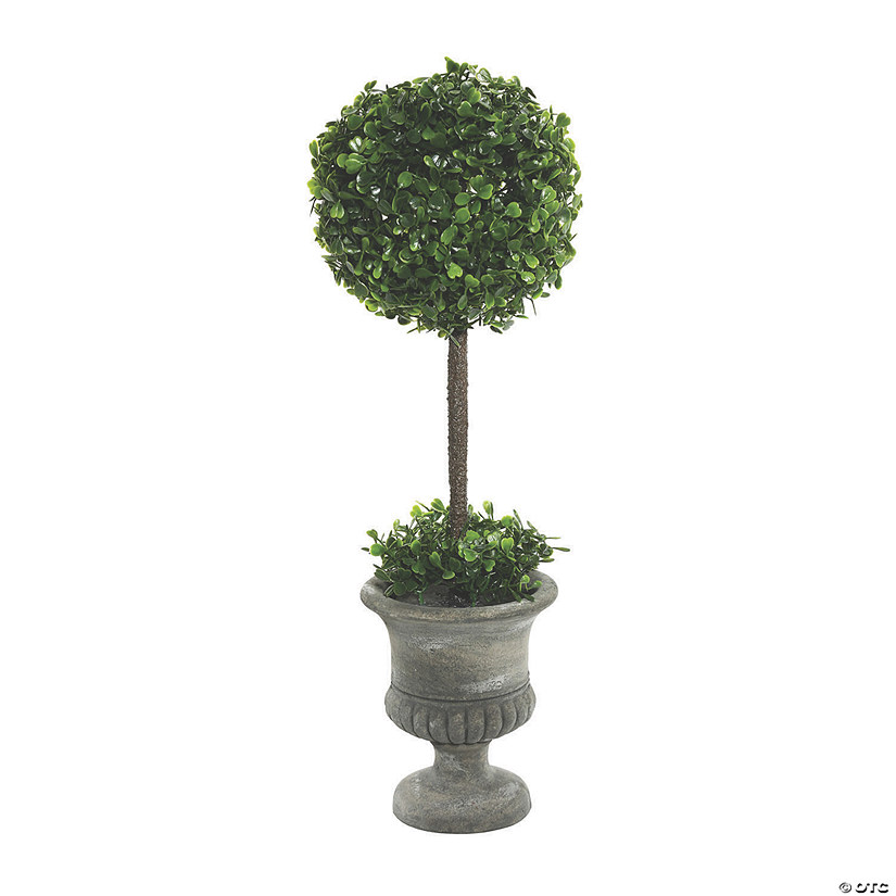 Vickerman 21" Artificial Green Boxwood Topiary In Container Image