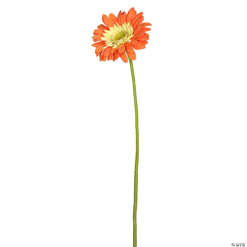 Vickerman 21" Artificial Orange Gerbera Daisy Stem, 6 per Bag Image