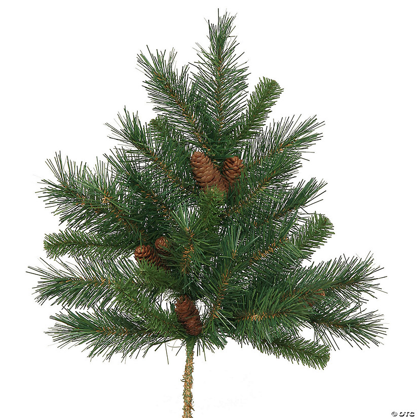 Vickerman 21" Cheyenne Pine Artificial Christmas Spray. Includes 3 sprays per pack. Image