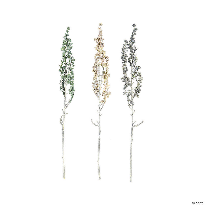 Vickerman 22" Artificial Rust Green Senecio Spray - 6/pk Image