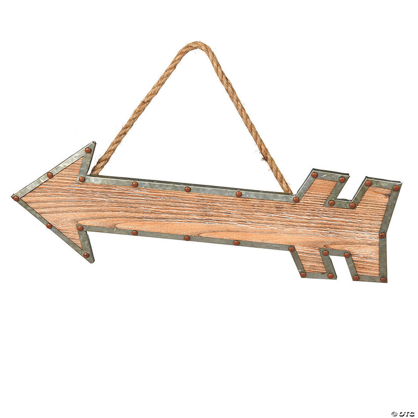 Vickerman 22" Rustic Arrow with Rope Hanger Image