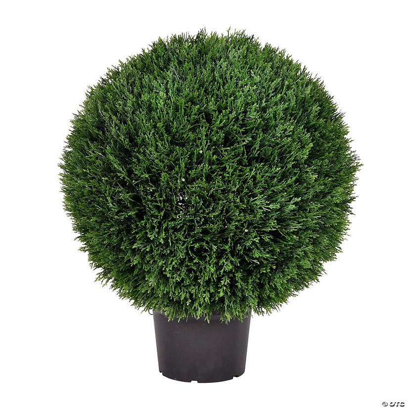 Vickerman 24" Artificial Green Cedar Ball Image