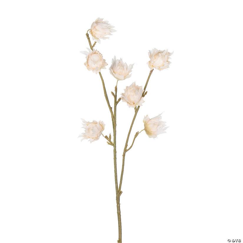 Vickerman 24" Artificial Ivory Hibiscus Spray - 3/pk Image