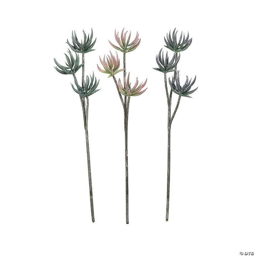 Vickerman 24" Artificial Mixed Green Aloe Spray - 3/pk Image