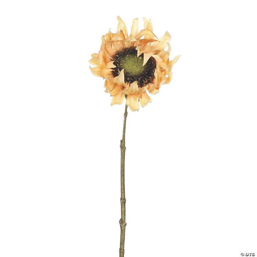 Vickerman 24" Artificial Mustard Sunflower Stem  - 4/pk Image