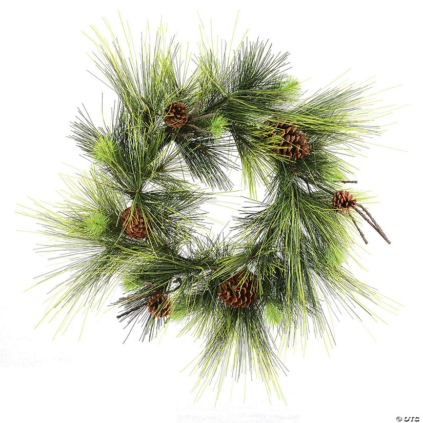 Vickerman 24" Boulder Pine Artificial Christmas Wreath, Unlit Image
