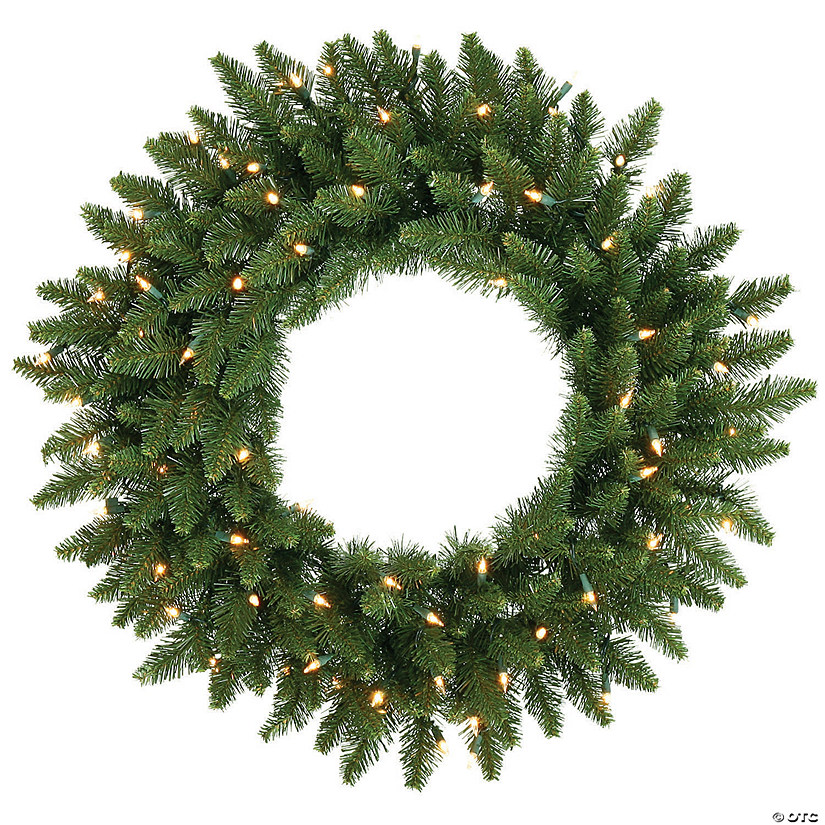 Vickerman 24" Camdon Fir Christmas Wreath with Multi-Colored LED Lights Image