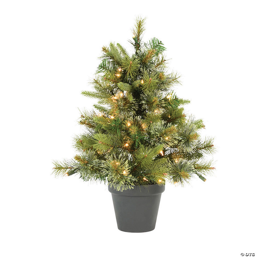 Vickerman 24" Cashmere Pine Christmas Tree with Warm White LED Lights