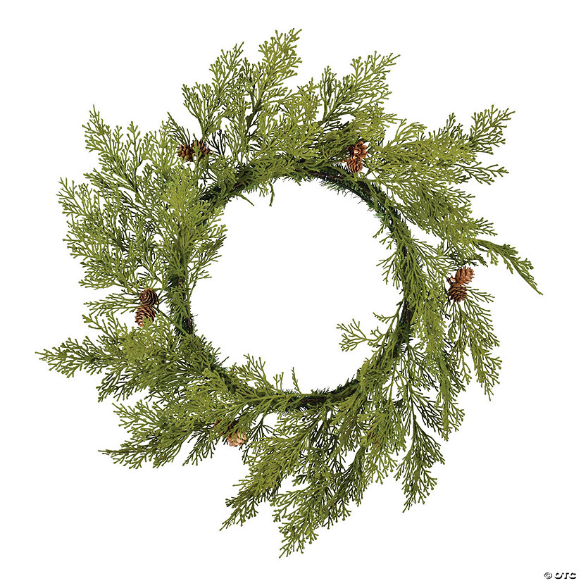 Vickerman 24" Cedar Pinecone Artificial Christmas Wreath, Unlit Image