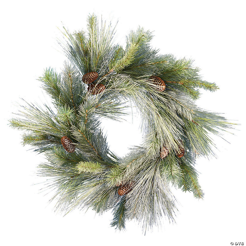 Vickerman 24" Frosted Myers Pine Wreath - Unlit Image