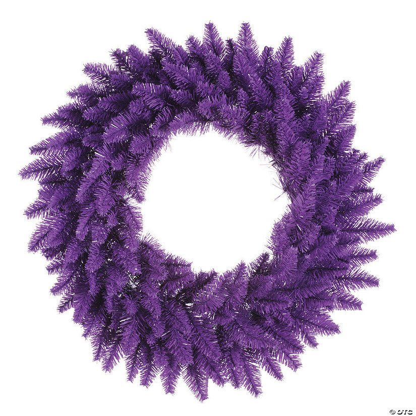 Vickerman 24" Purple Fir Christmas Wreath - Unlit Image
