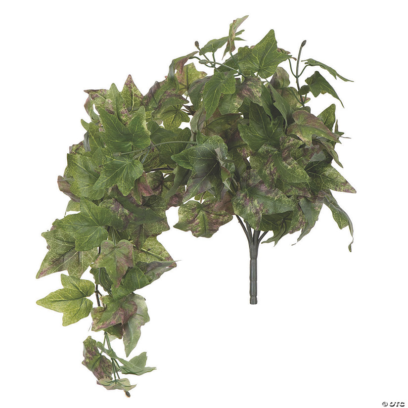 Vickerman 25" Artificial Green Hanging Ivy Bush Image
