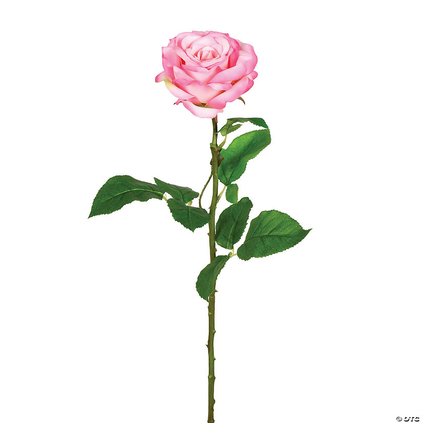 Vickerman 26" Artificial Pale Pink Rose Stem, 6 per Bag Image