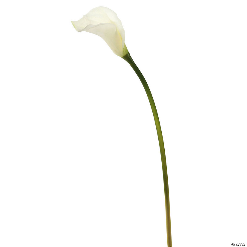 Vickerman 26'' Artificial White Calla Lily Stem, 6 per Bag Image