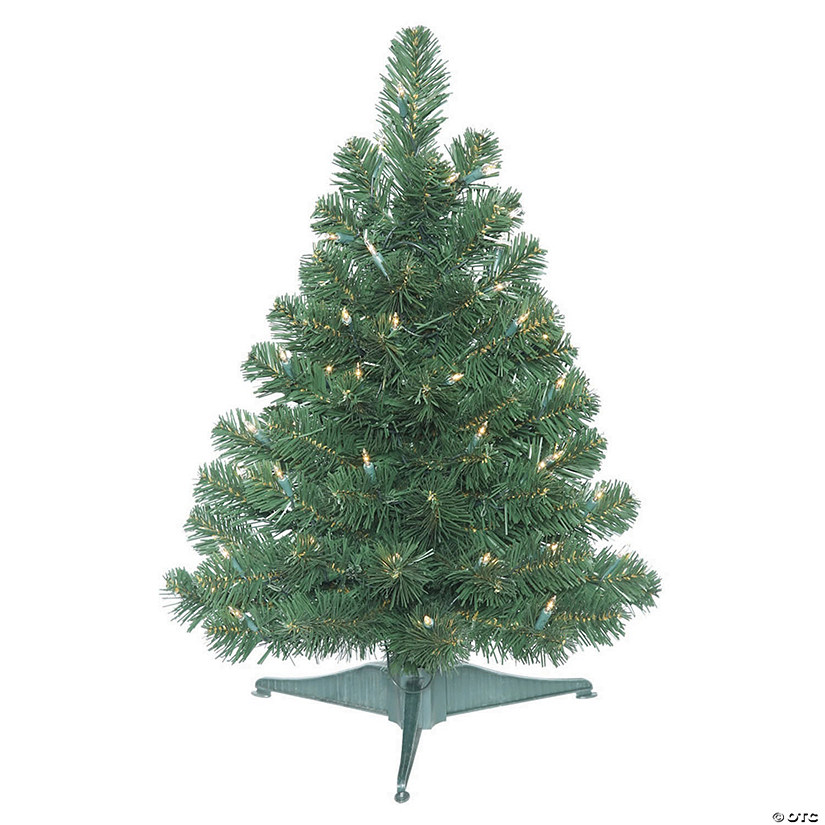 Vickerman 26" Oregon Fir Christmas Tree with Clear Lights Image
