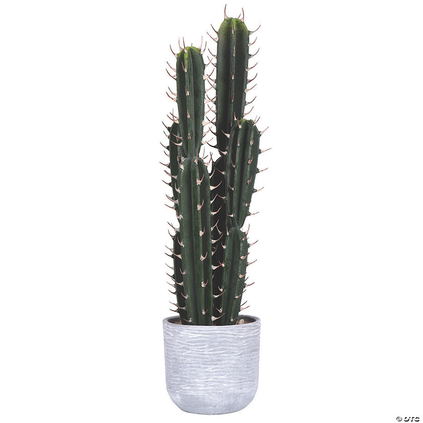 Vickerman 27.5" Artificial Green Cactus Potted Plant Image