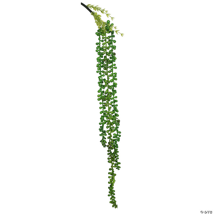 Vickerman 27" Artificial Green String of Pearls. Image