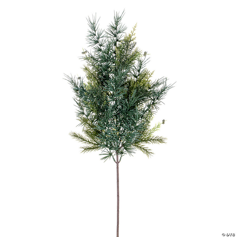Vickerman 27" Artificial Mixed Fern Cedar Spray Includes 2 sprays per pack Image