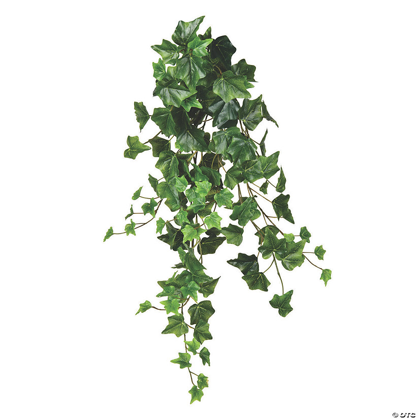 Vickerman 28" Green Ivy Hanging Bush Image