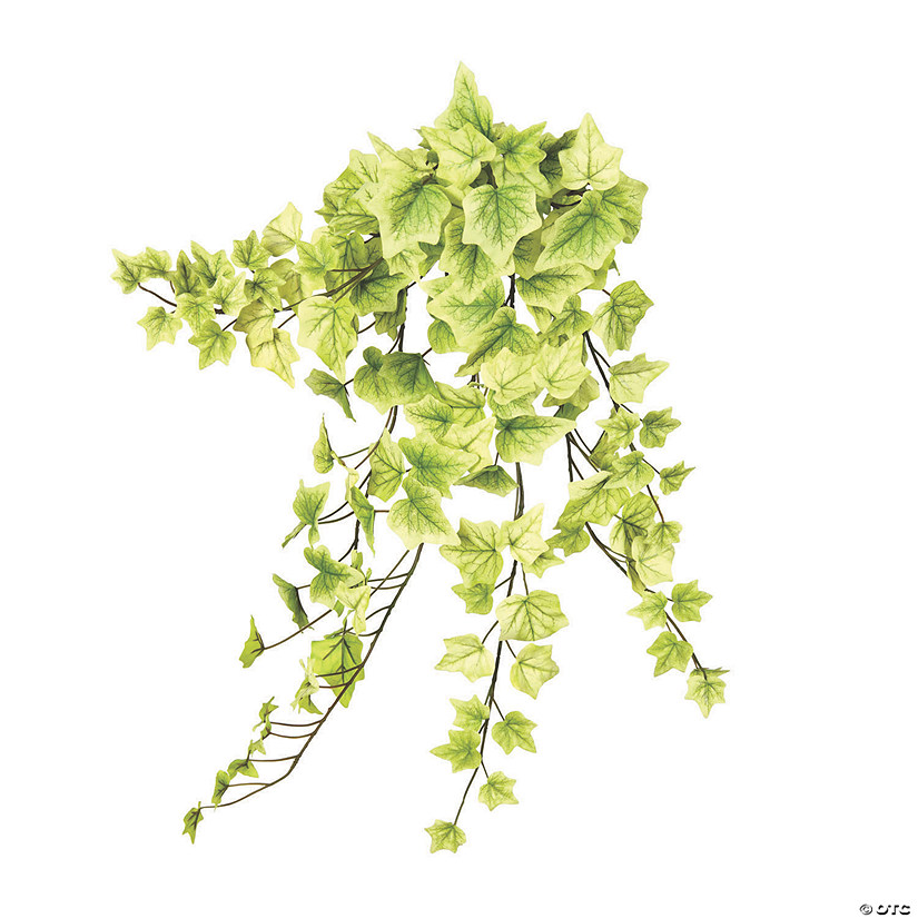Vickerman 28" Light Green Ivy Hanging Bush Image