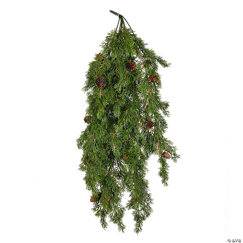 Vickerman 28"Artificial Cypress Hanging Bush