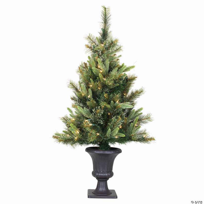 Vickerman 3.5' Cashmere Pine Artificial Christmas Tree, Multi-Colored Dura-Lit&#174; LED Lights Image