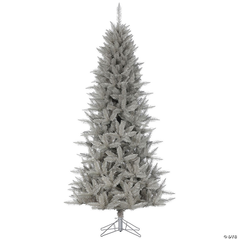 Vickerman 3.5' Platinum Fir Artificial Christmas Pencil Tree, Unlit