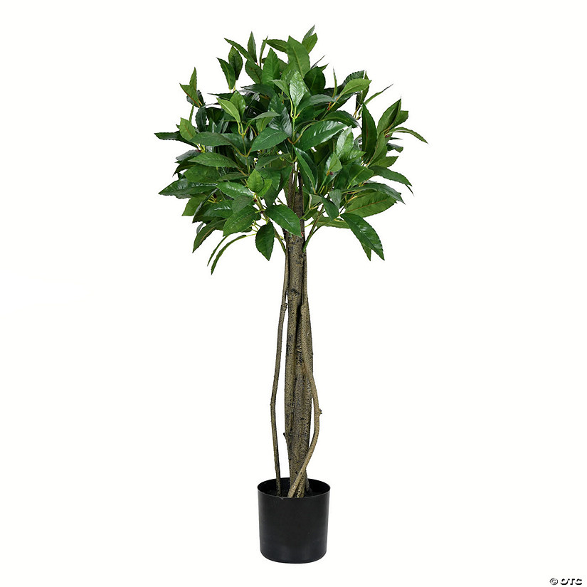 Vickerman 3' Artificial Potted Bay Leaf Topiary Image