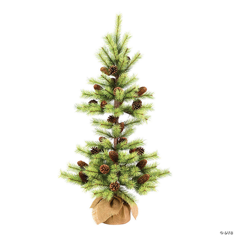 Vickerman 3' Austrian Pine Tree with Pinecones Image