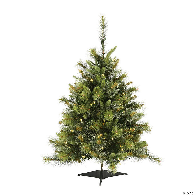 Vickerman 3' Cashmere Pine Christmas Tree with Warm White LED Lights Image