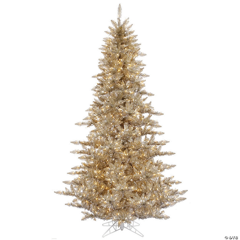 Vickerman 3' Champagne Fir Christmas Tree with Clear Lights Image