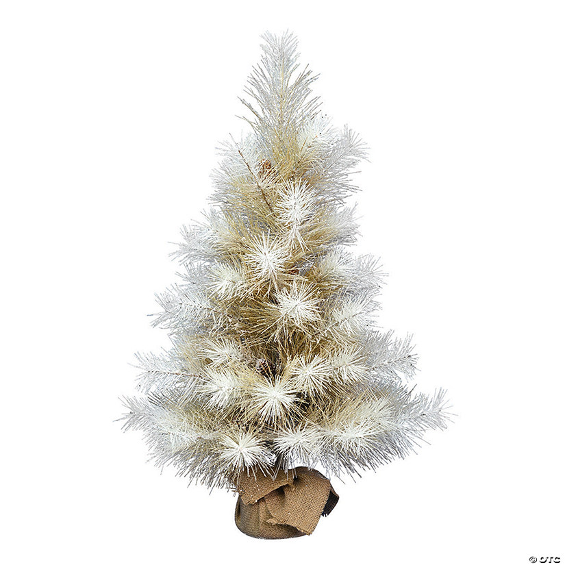 Vickerman 3' Frosted Japanese White Pine Tree with Pinecones