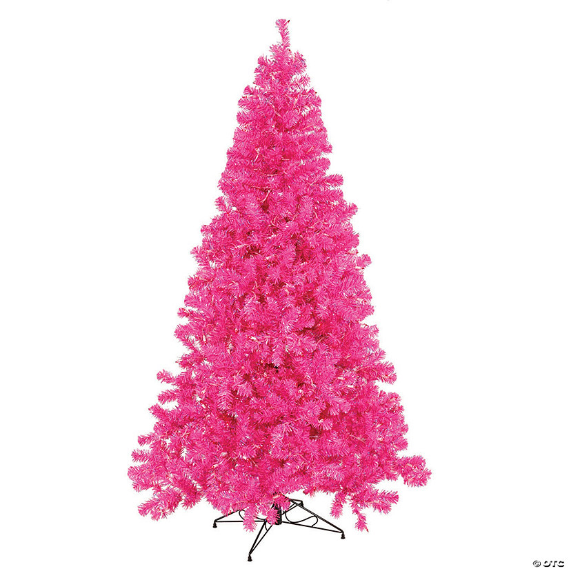 Vickerman 3' Hot Pink Christmas Tree with Pink Lights Image
