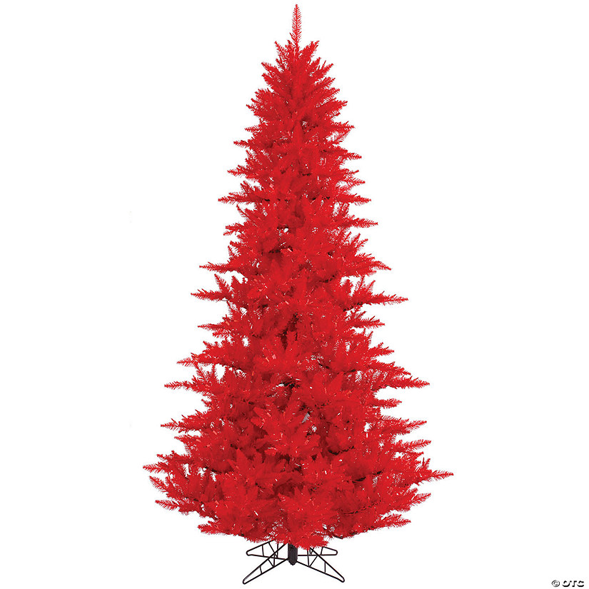 Vickerman 3' Red Fir Artificial Christmas Tree, Unlit Image