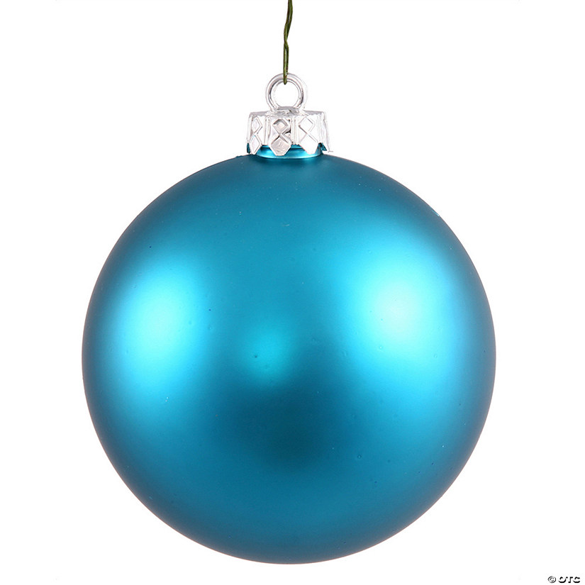 Vickerman 3" Turquoise Matte Ball Ornament, 12 per Bag Image