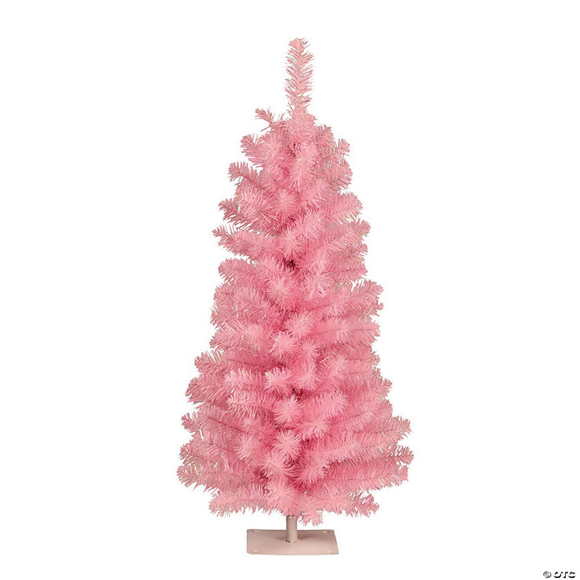 Vickerman 3' x 18" Pink Pine Tree Image