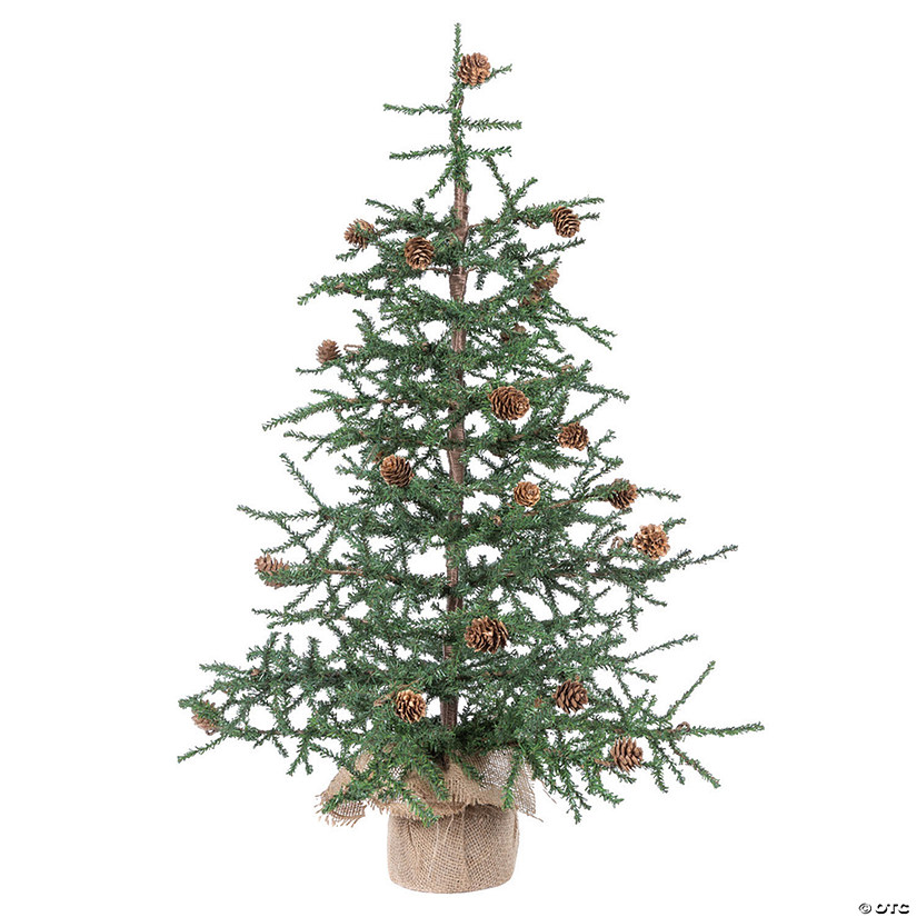 Vickerman 30" Carmel Pine Artificial Christmas Tree, Unlit Oriental