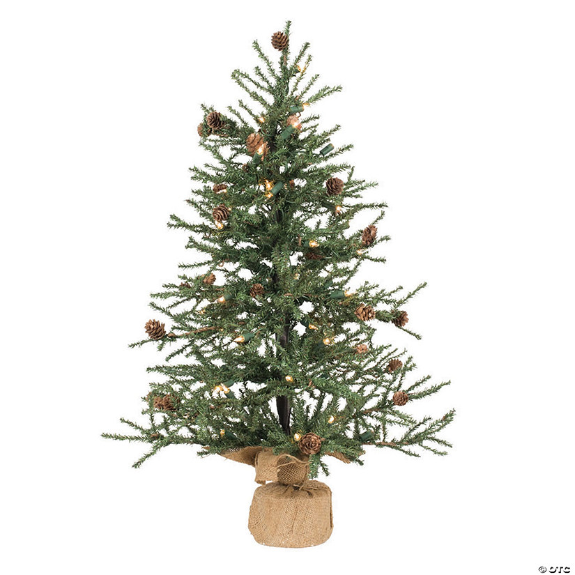 Vickerman 30" Carmel Pine Christmas Tree with Clear Lights