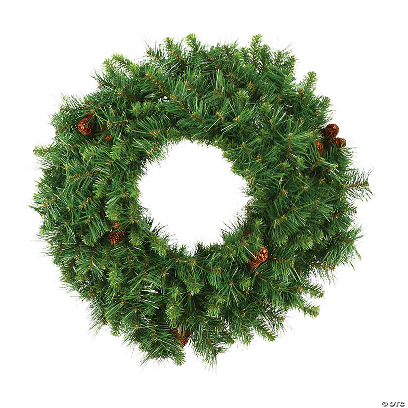 Vickerman 30" Cheyenne Pine Artificial Christmas Wreath, Unlit Image
