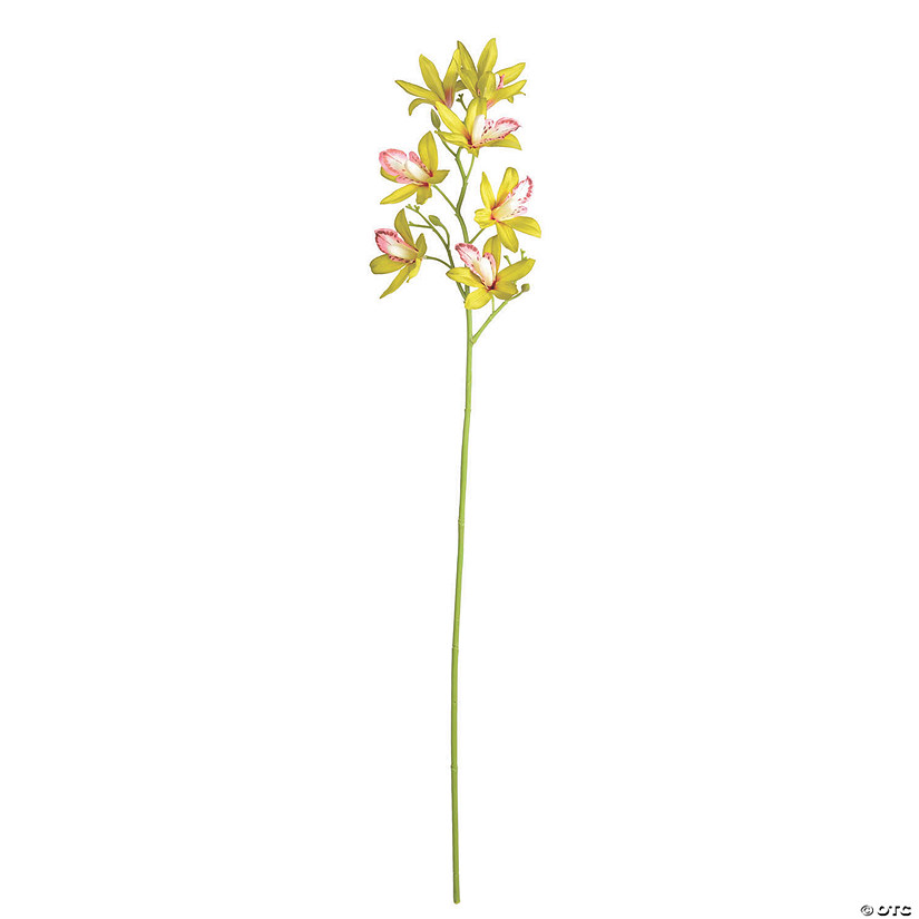 Vickerman 32" Artificial Green Orchid Stem Image